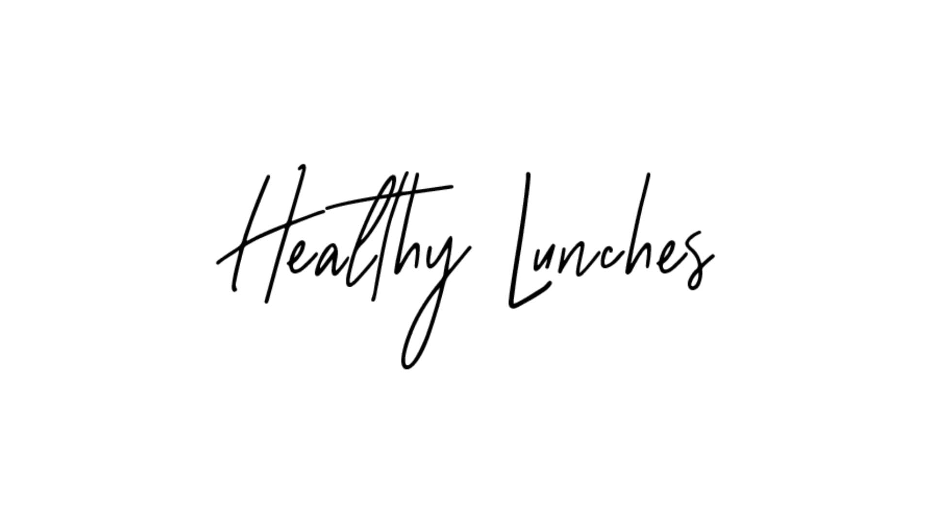 Healthy Lunches logo on white background