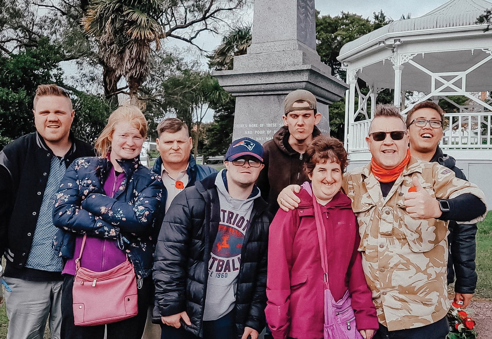 Group of people from LIFE Homes standing together
