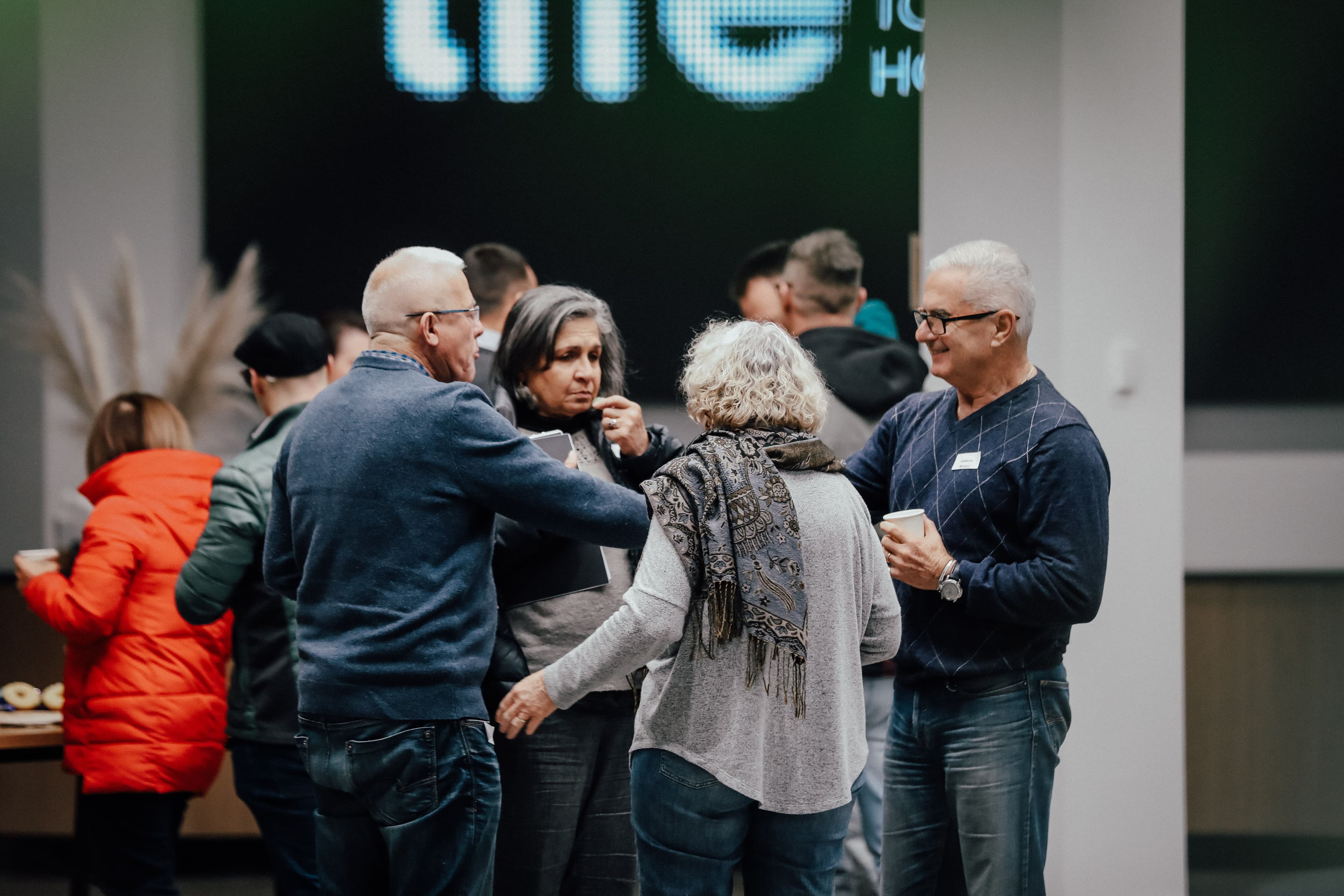 A group of people meeting at LIFE Business Night