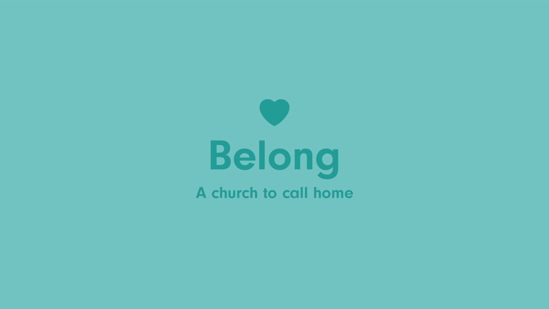 Text graphic that says Belong